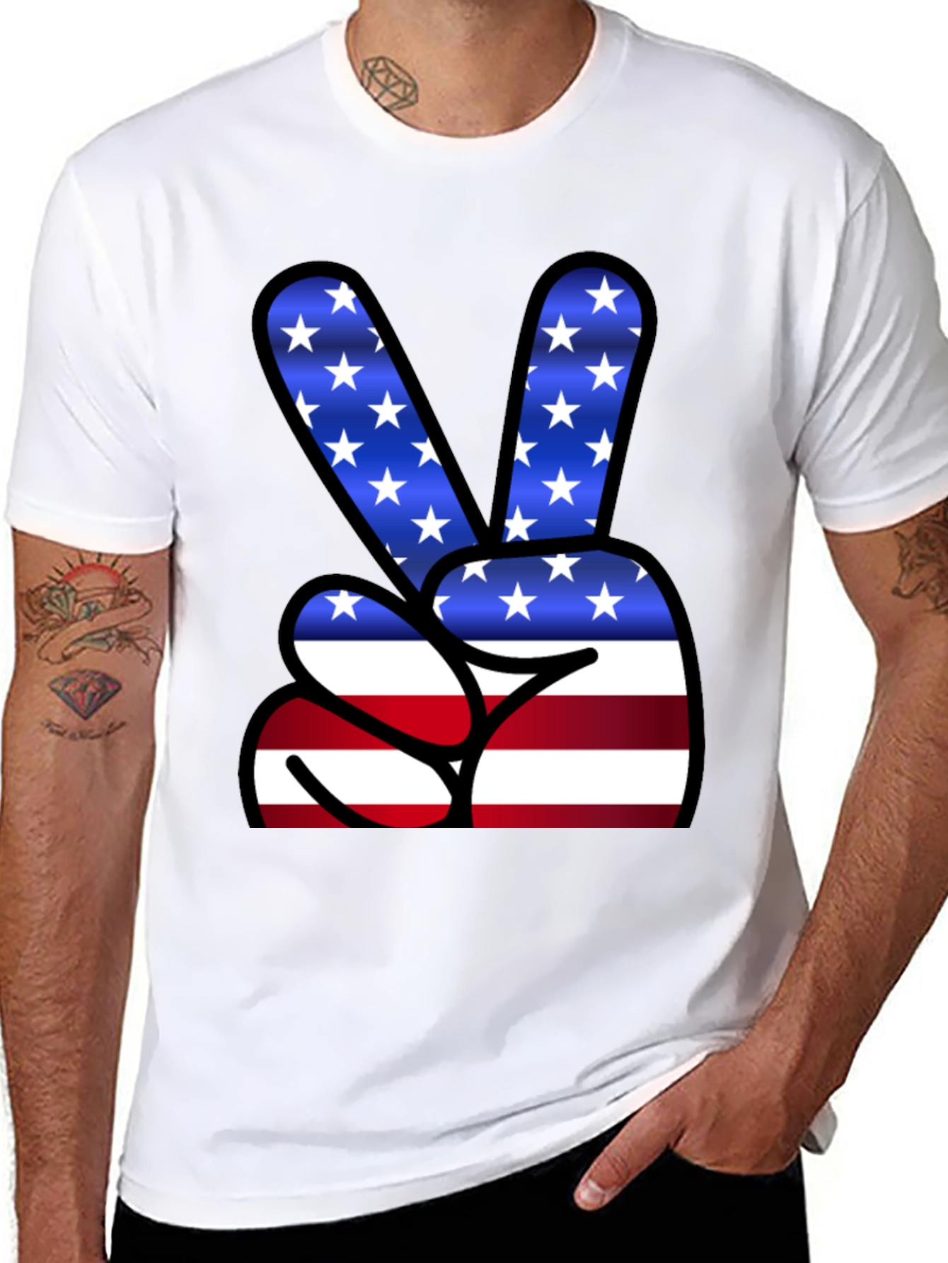 Patriotic Peace Sign T-Shirt