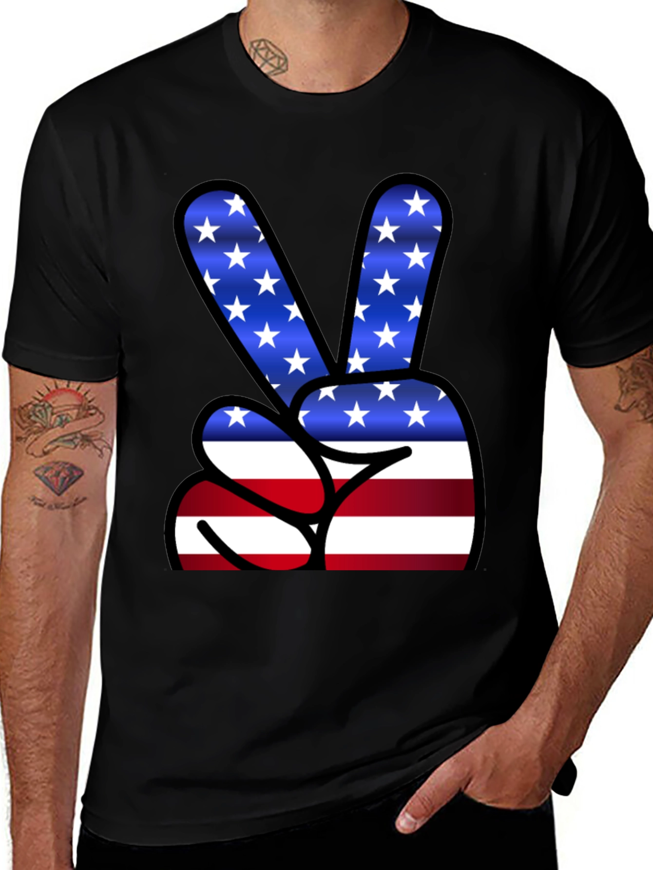 Patriotic Peace Sign T-Shirt