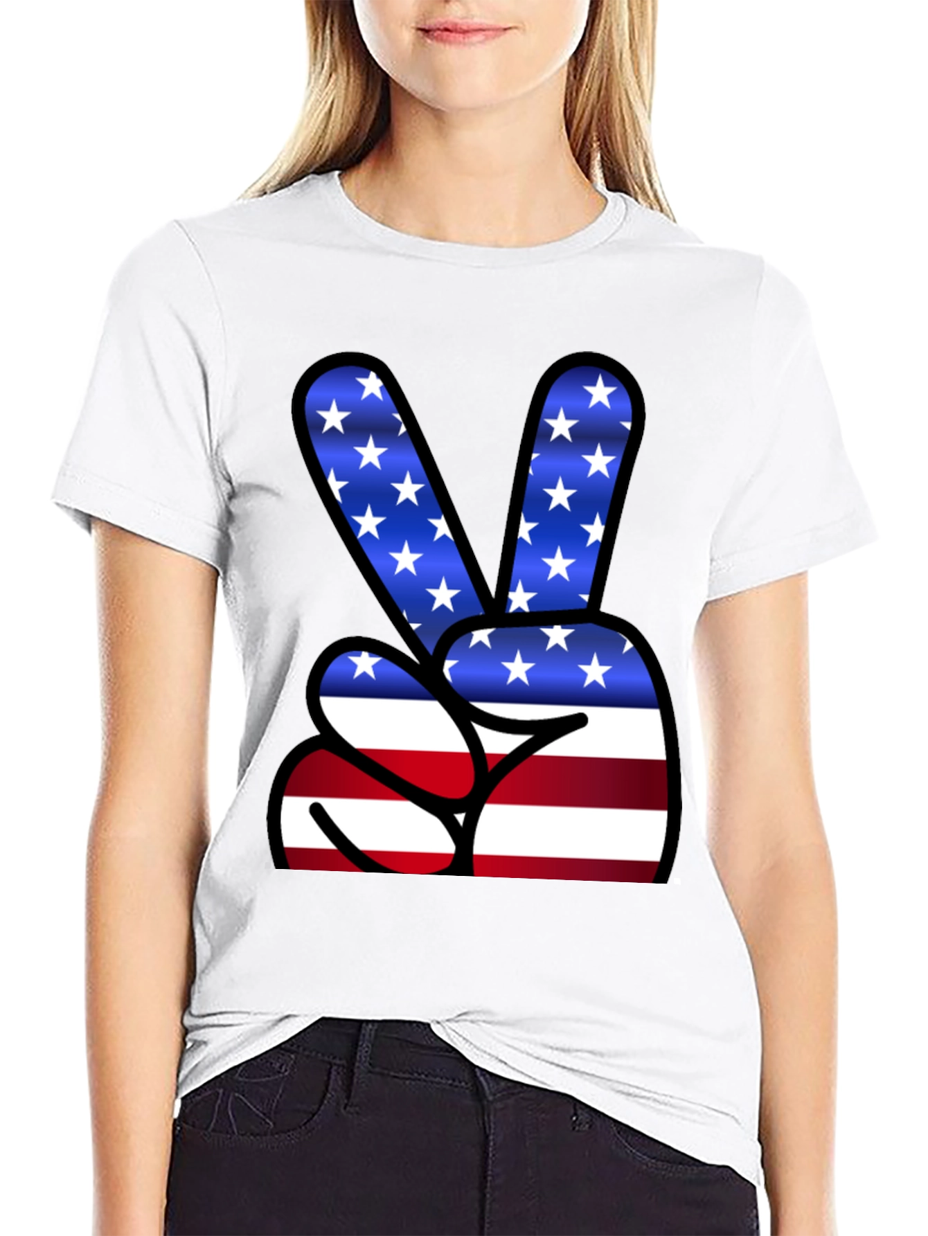 Patriotic Peace Sign T-Shirt