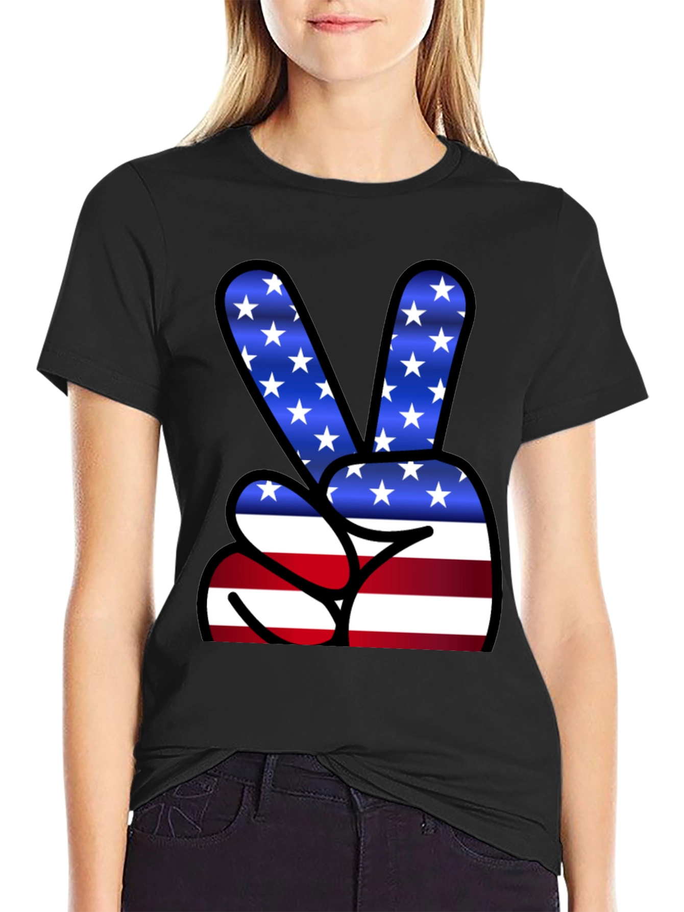 Patriotic Peace Sign T-Shirt