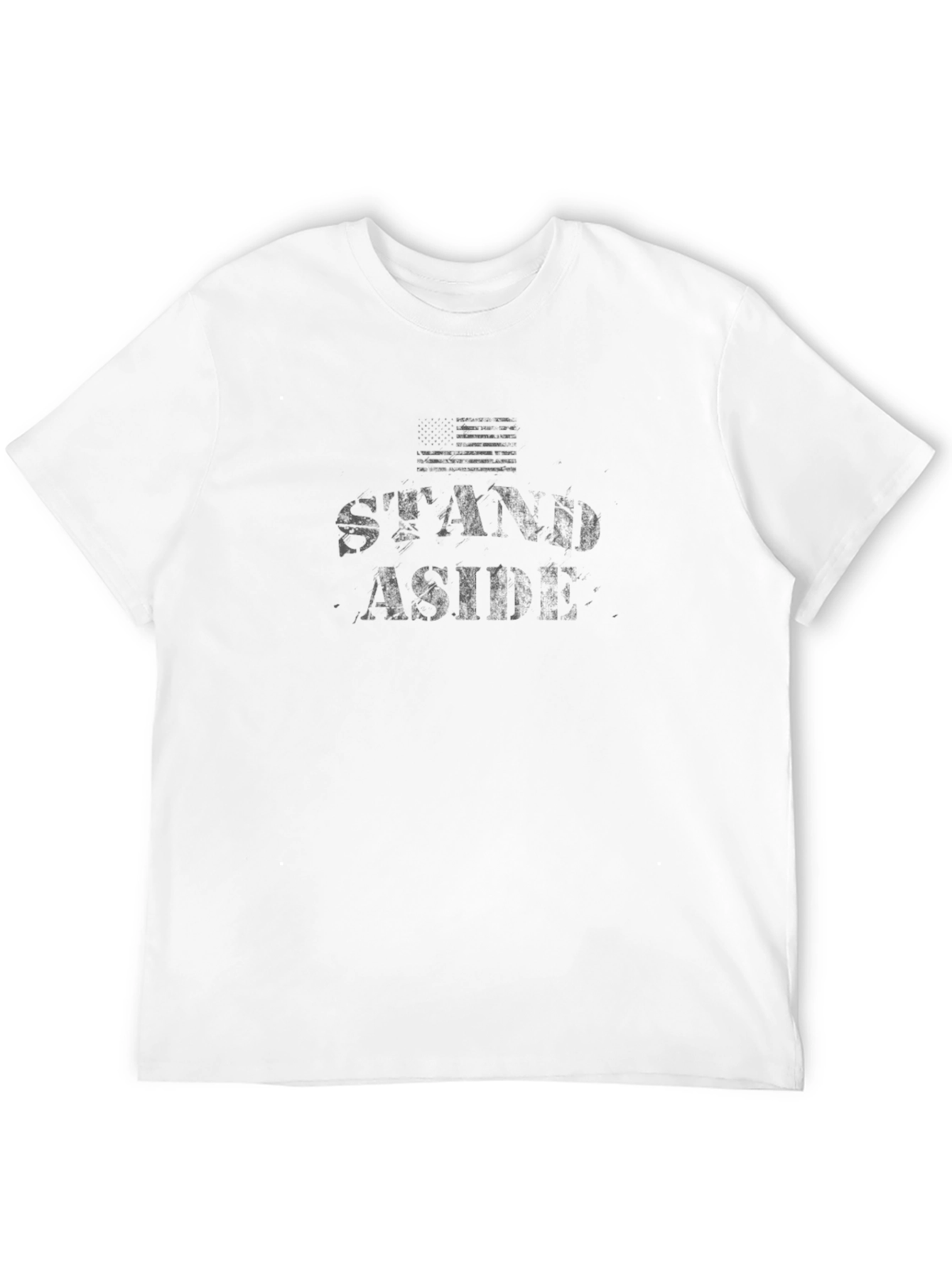 Stand Aside Graphic Tee - Black Cotton T-Shirt