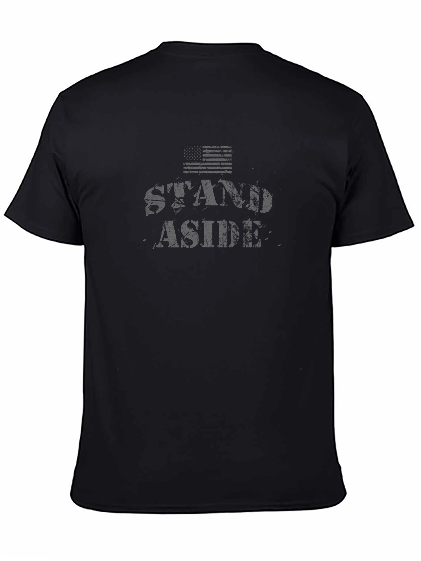 Stand Aside Graphic Tee - Black Cotton T-Shirt