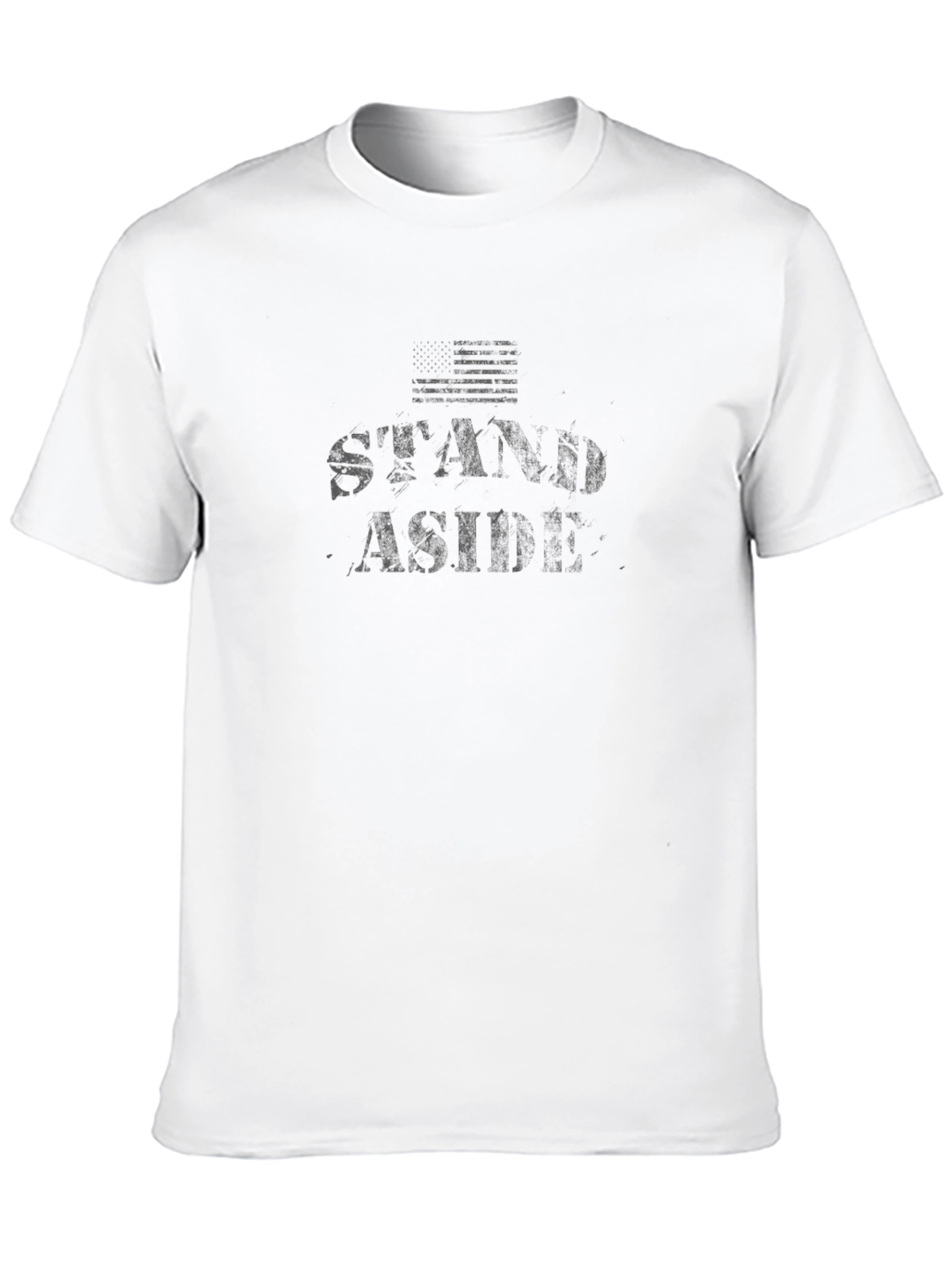 Stand Aside Graphic Tee - Black Cotton T-Shirt
