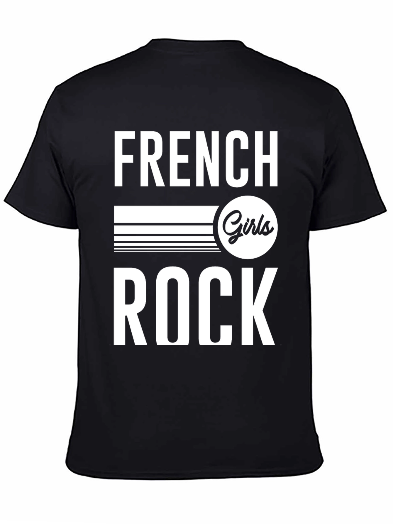 French Girls Rock Graphic Tee - Unisex Black T-Shirt