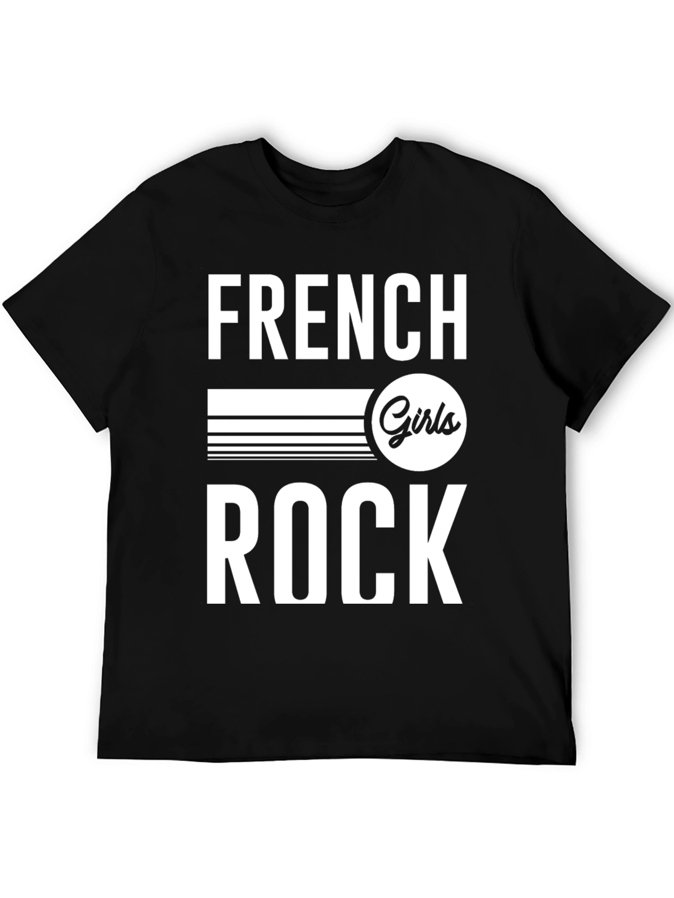French Girls Rock Graphic Tee - Unisex Black T-Shirt
