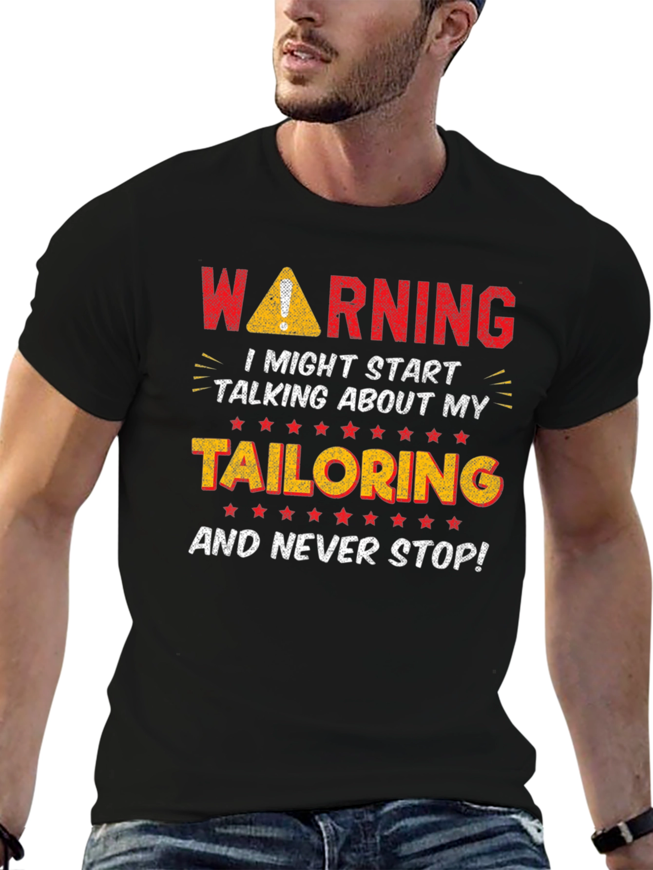 Warning Tailoring T-Shirt - Funny Tailor Gift