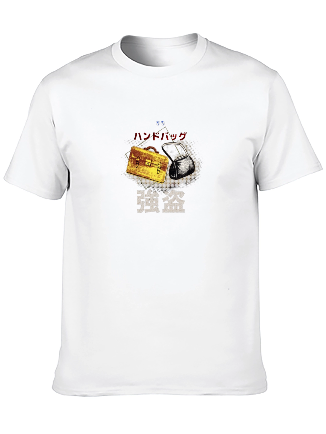 Briefcase Heist Graphic Tee - Stylish Black T-Shirt