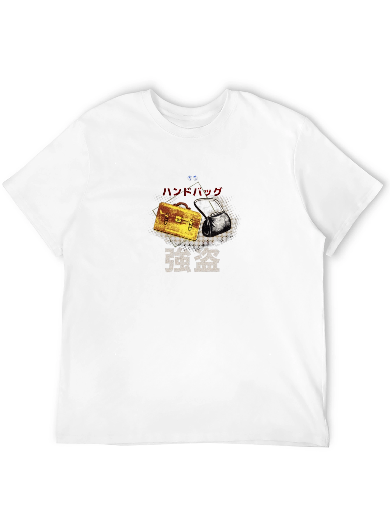 Briefcase Heist Graphic Tee - Stylish Black T-Shirt