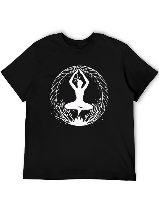 Yoga Pose Graphic T-Shirt - Meditate in Style