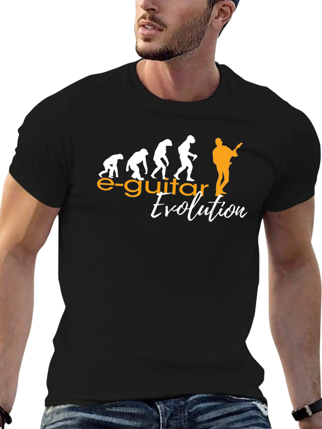 Electric Guitar Evolution Graphic T-Shirt