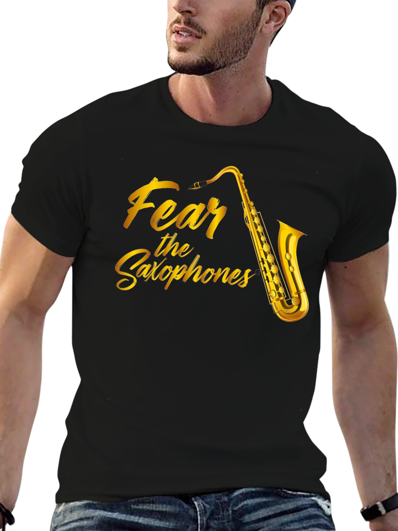 Fear the Saxophones Graphic T-Shirt