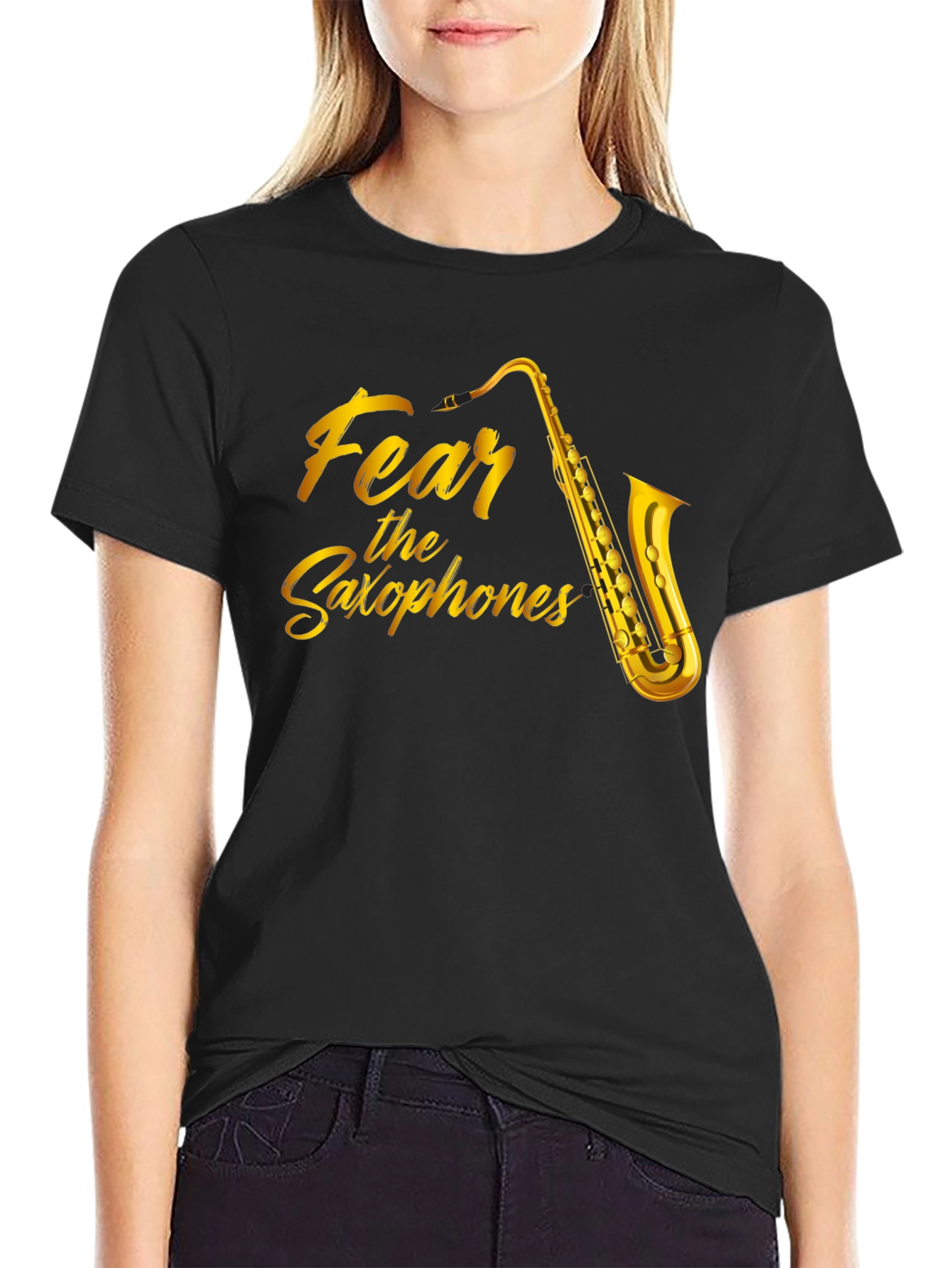 Fear the Saxophones Graphic T-Shirt
