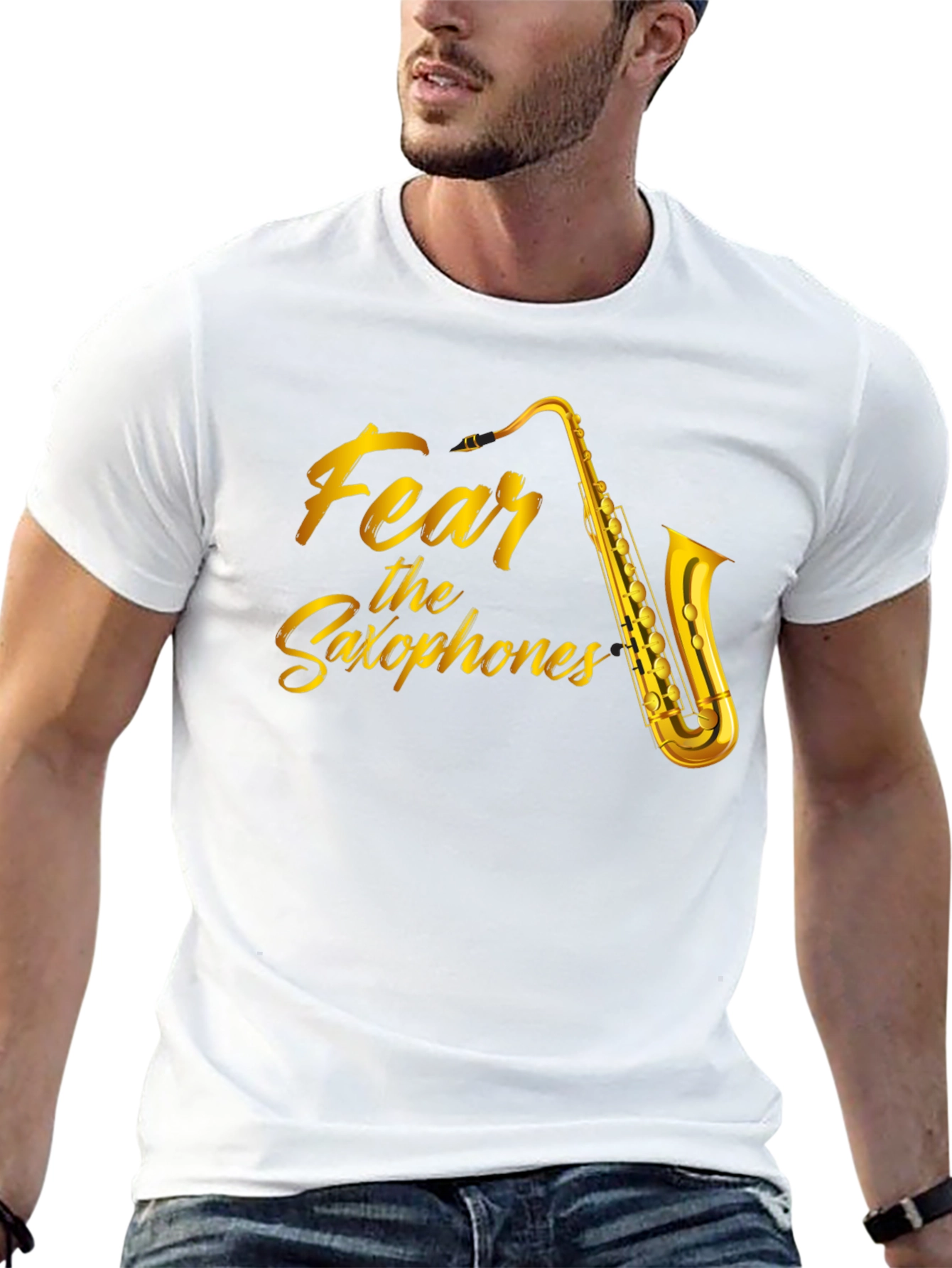 Fear the Saxophones Graphic T-Shirt