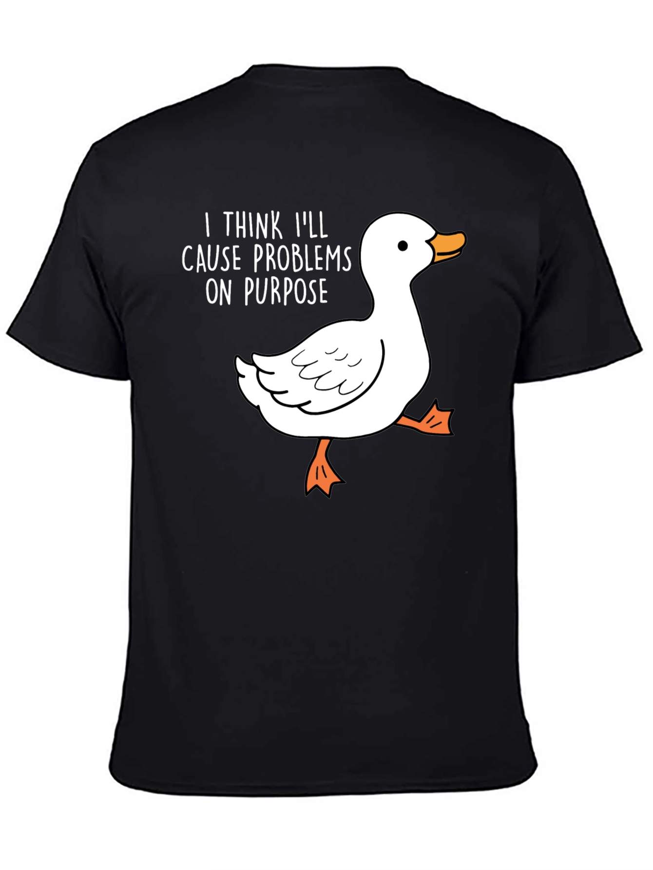Cause Problems Duck Tee - Funny Graphic T-Shirt