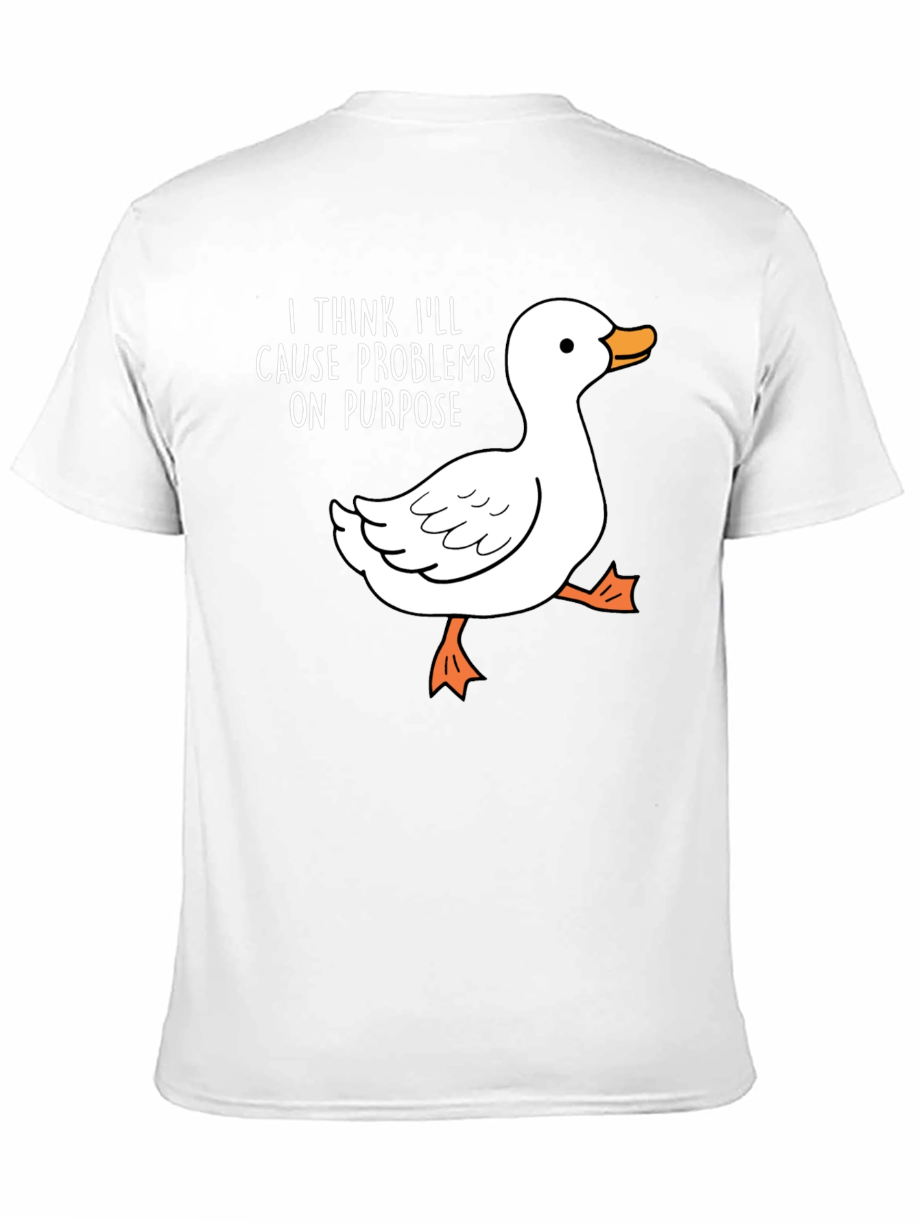 Cause Problems Duck Tee - Funny Graphic T-Shirt