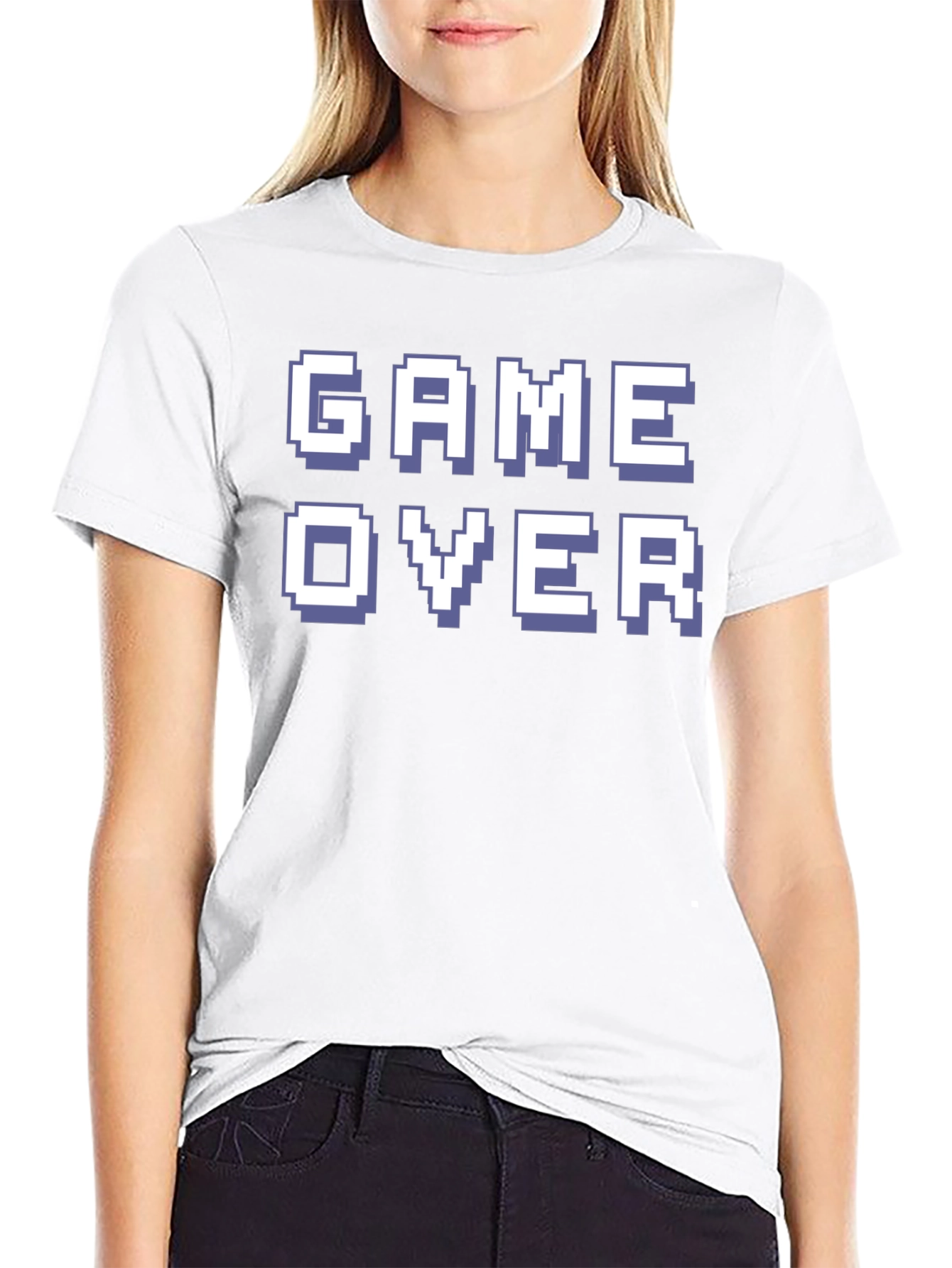 Game Over Graphic Tee - Retro Pixel Design