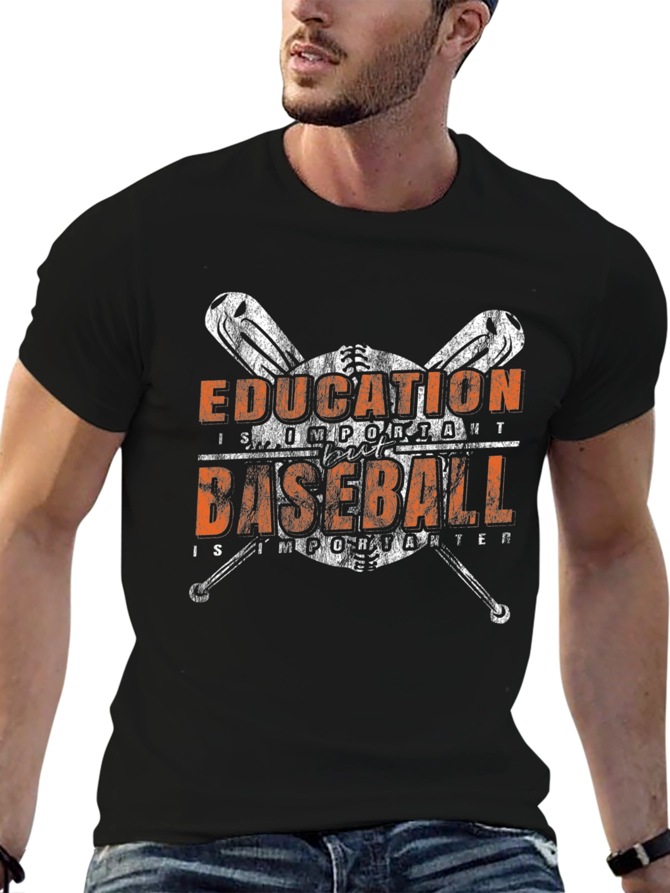 Education Important Baseball More Important T-Shirt