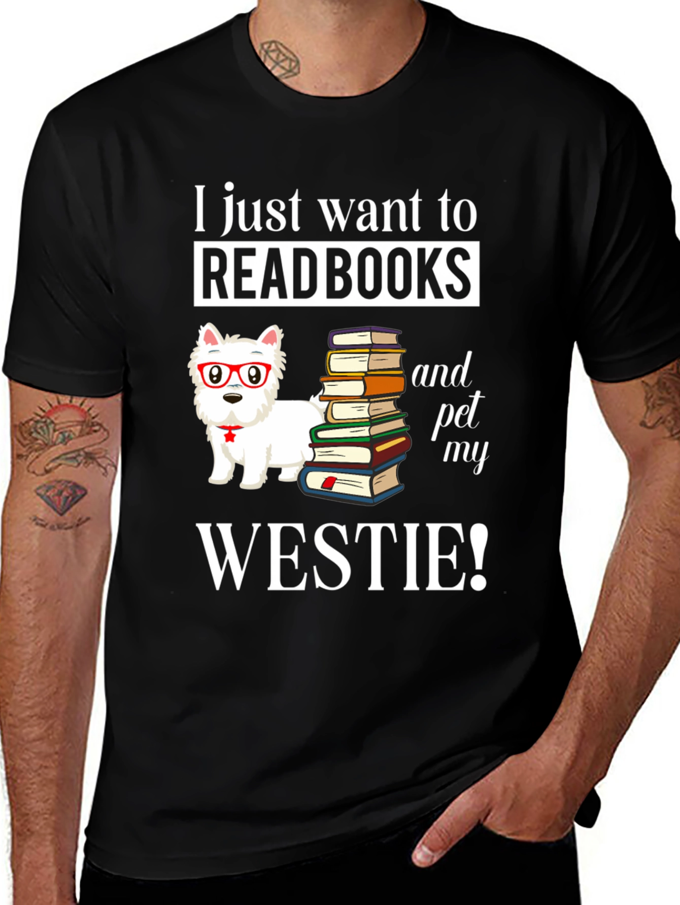 Read Books & Pet My Westie T-Shirt