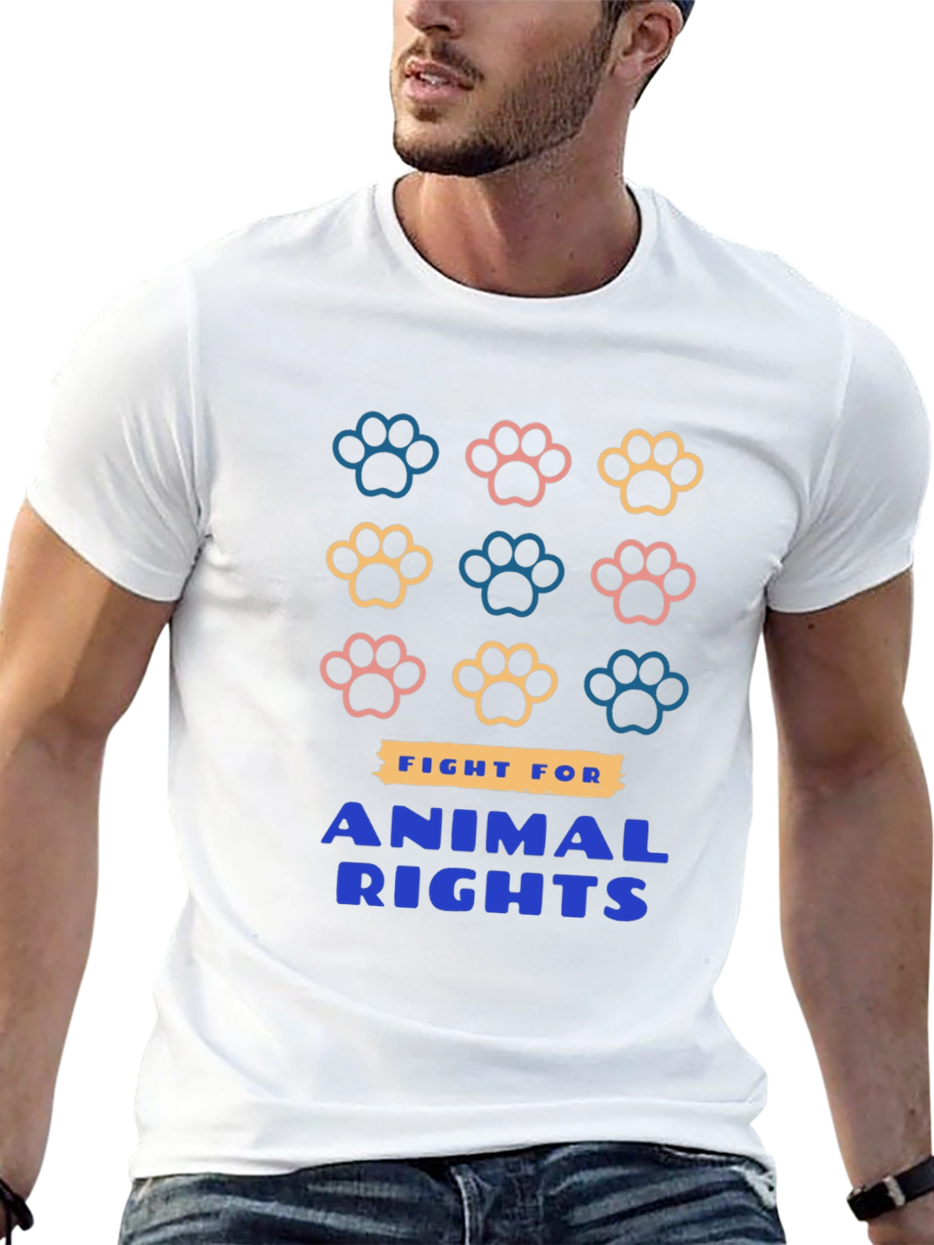 Animal Rights Paw Print T-Shirt