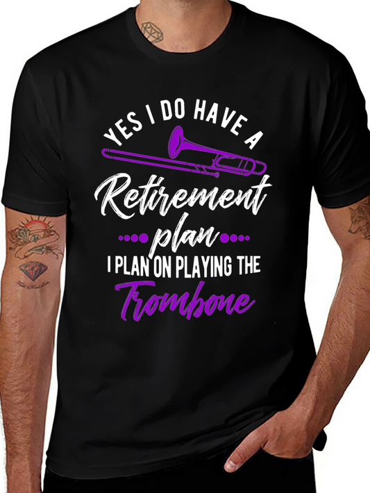 Funny Trombone Retirement Plan T-Shirt