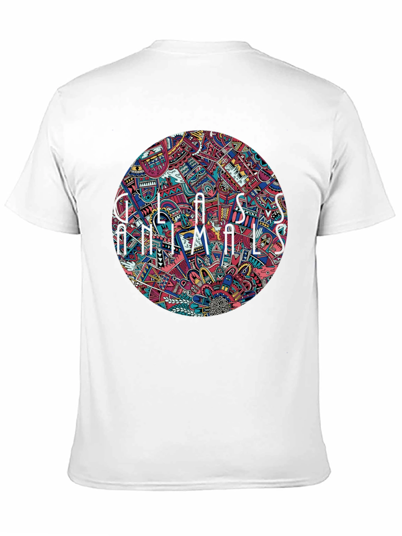 Abstract Psychedelic Mandala Mens Black T-Shirt