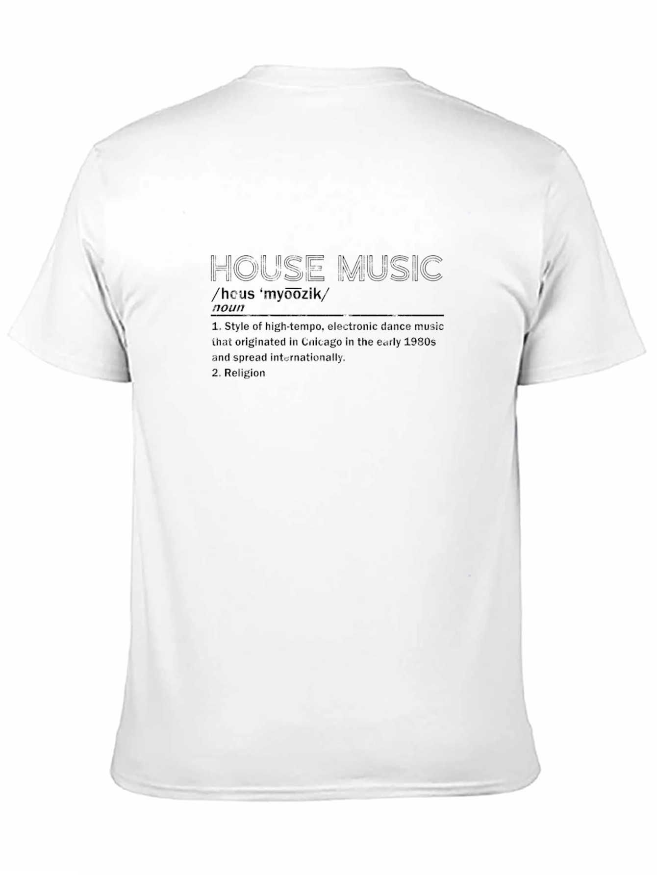 House Music Definition Black T-Shirt