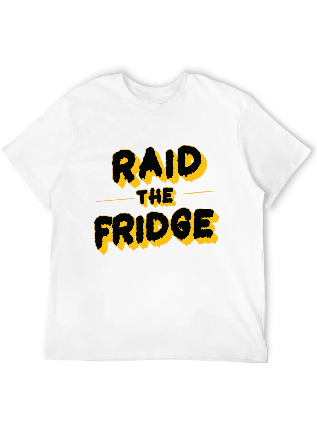 Raid The Fridge Black Graphic T-Shirt