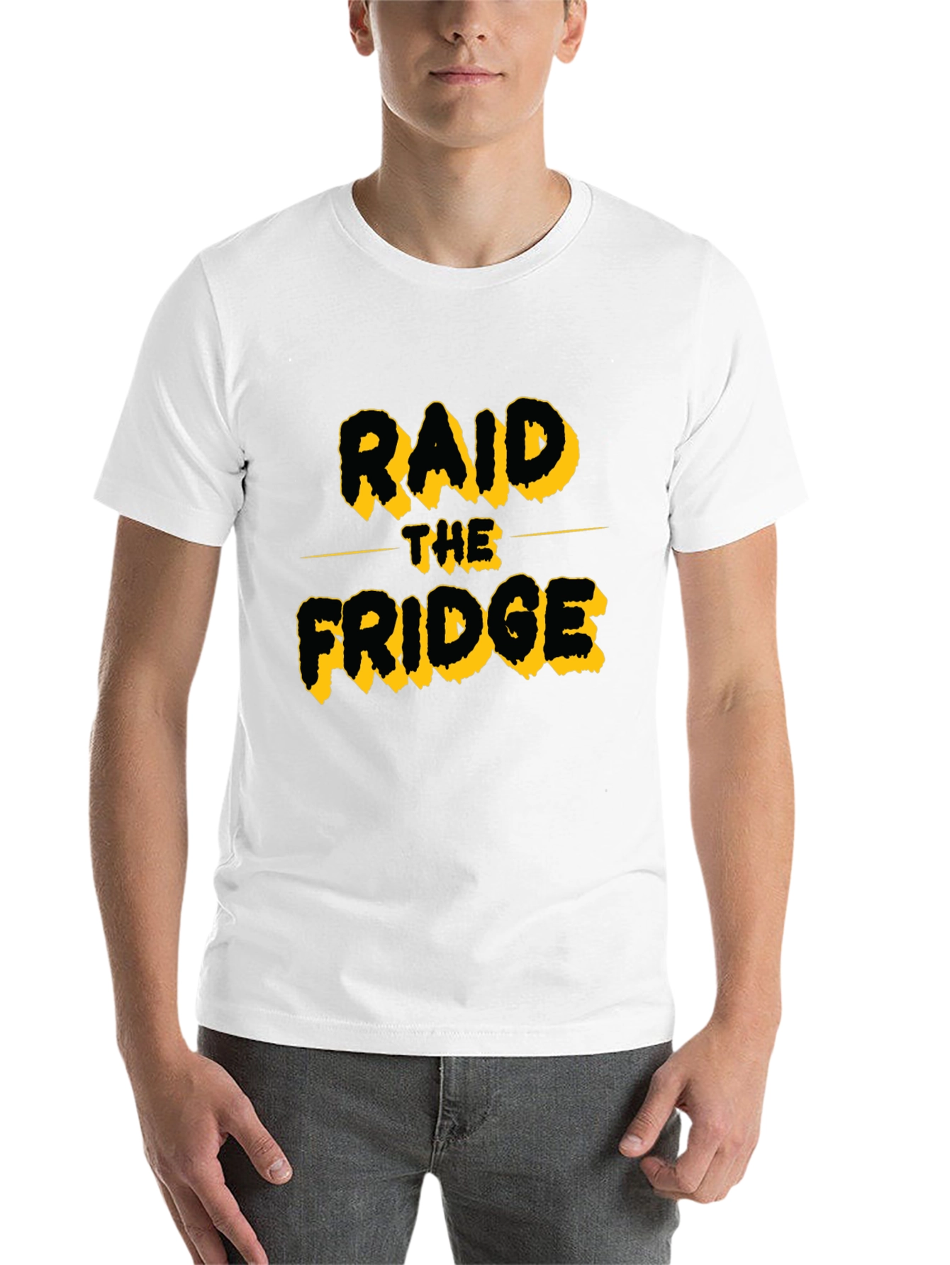 Raid The Fridge Black Graphic T-Shirt