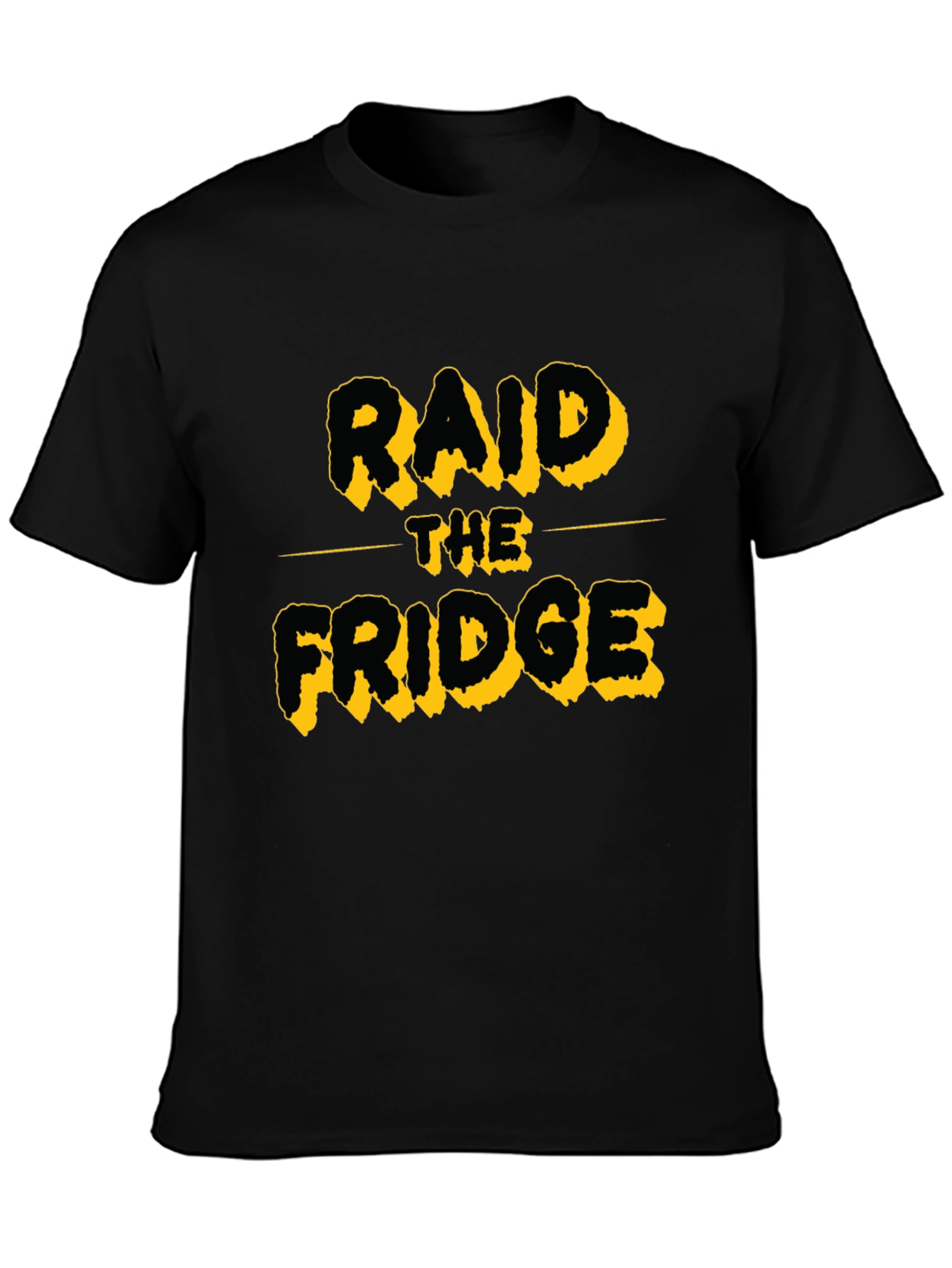 Raid The Fridge Black Graphic T-Shirt