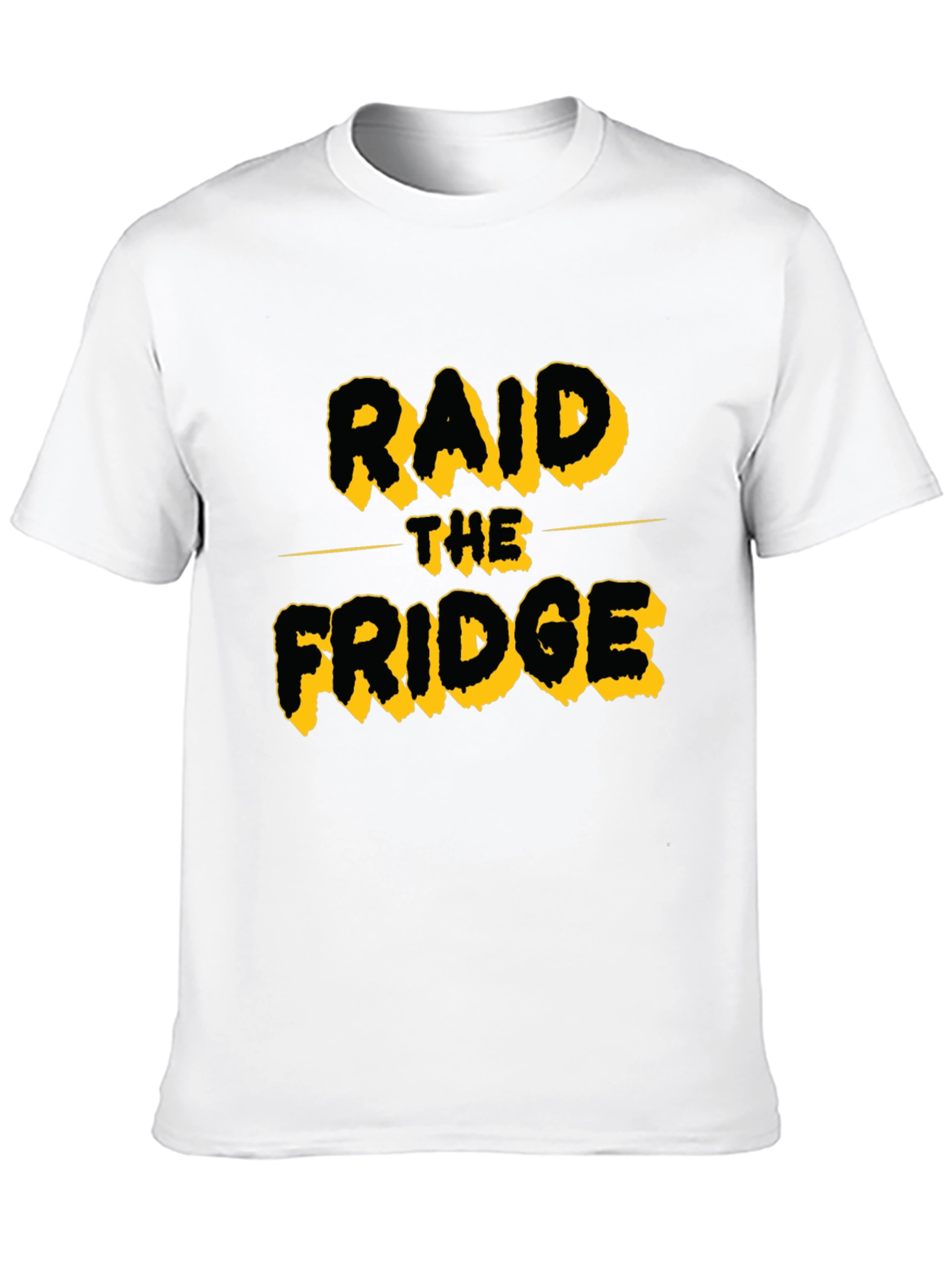Raid The Fridge Black Graphic T-Shirt